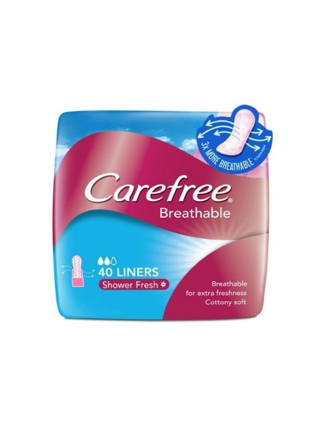 Carefree Breathable Panty Liners (40s) edamama